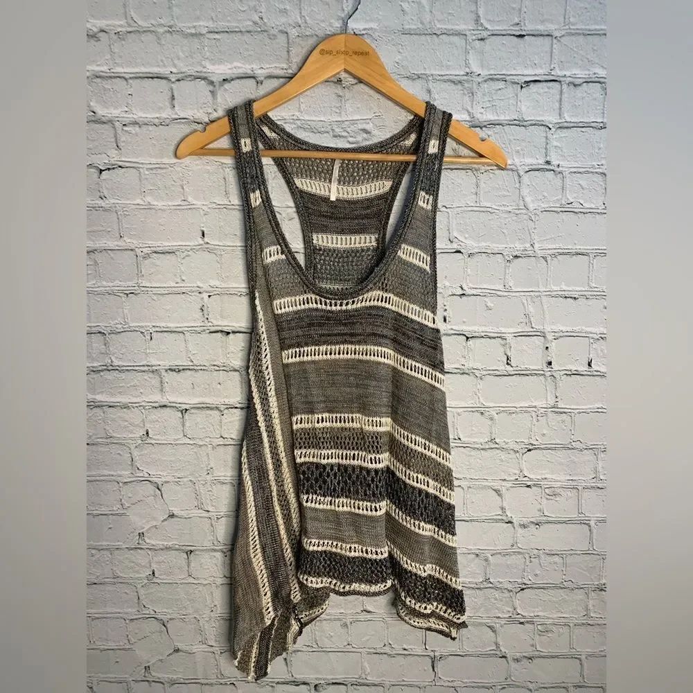 FP crochet knit sweater tank. XS